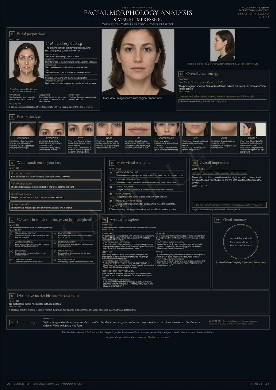 Illustrative preview of the Morphology sheet
